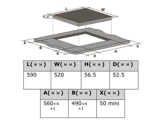 Варочная панель MIDEA MIH64721FIV